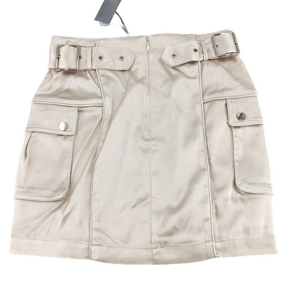 h:ours Cream Mini Skirt - Picture 3 of 4